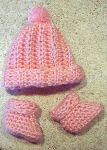 Hat and booties